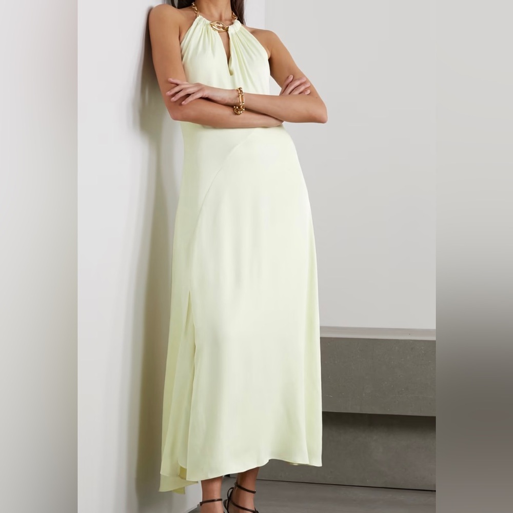 Jonathan Simkhai Leoni Draped Halter Neck Dress NWT